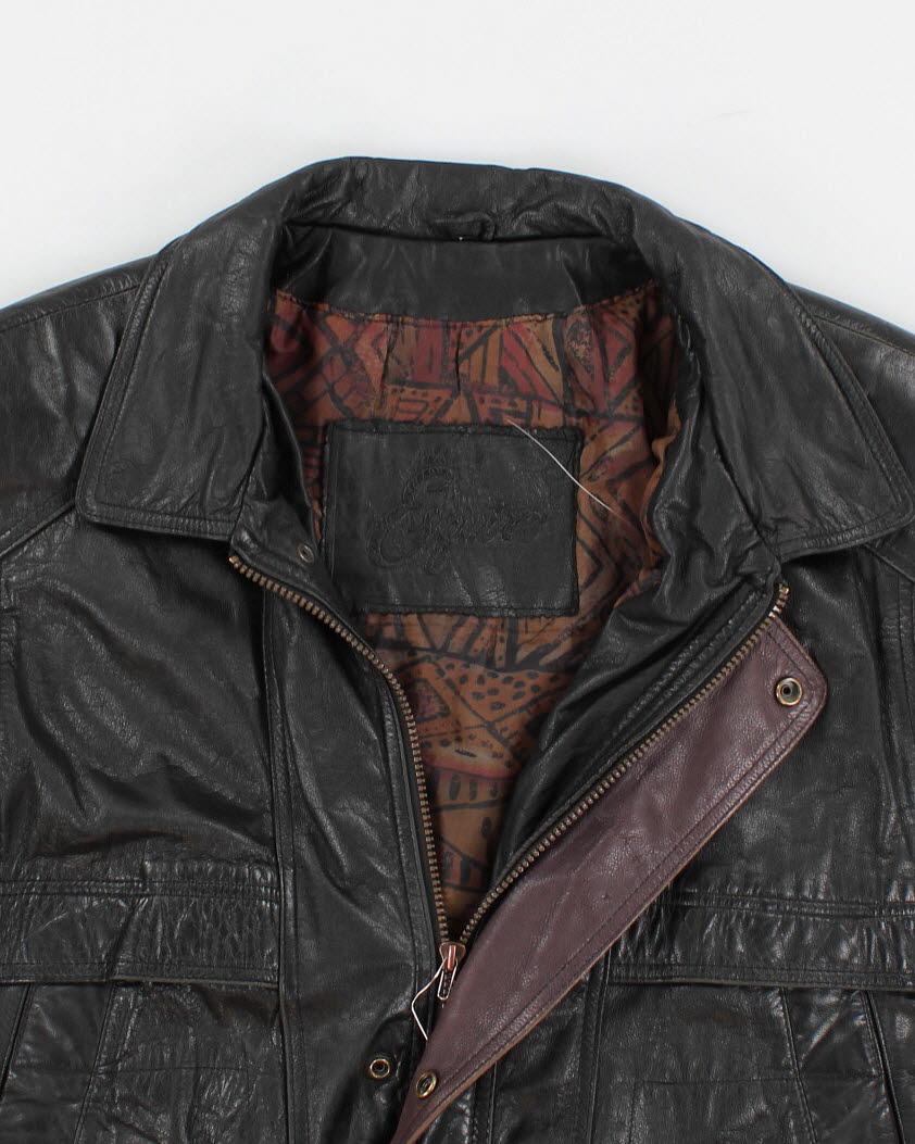 Vintage Men's Esquire Leather Bomber Jacket - XL