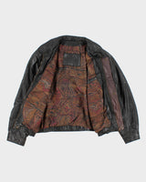 Vintage Men's Esquire Leather Bomber Jacket - XL