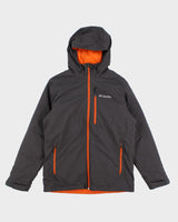 Mens Grey Columbia Hooded Ski Jacket - M