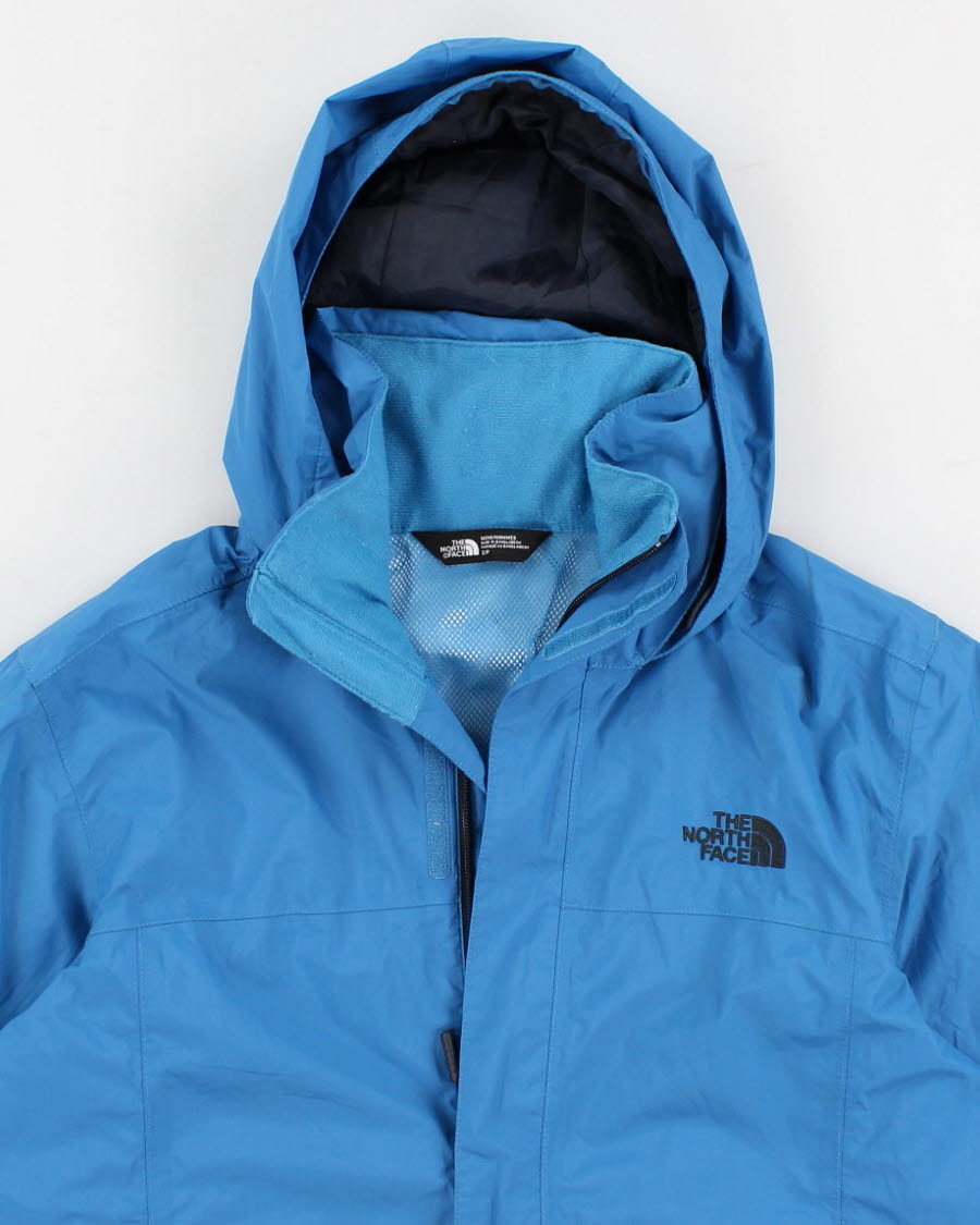 Mens Blue The North Face Hooded Windbreaker - S