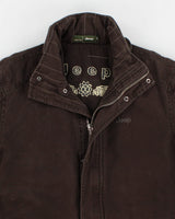 Vintage Men's Brown Jeep Work Jacket - XXL
