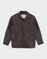 Vintage Men's Peruzzi Brown Leather Jacket - L