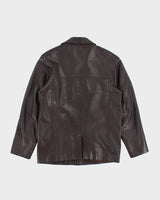 Vintage Men's Peruzzi Brown Leather Jacket - L