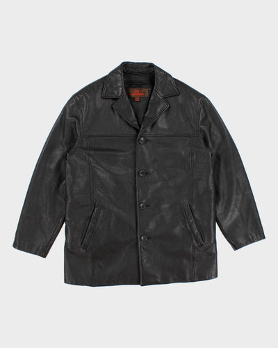 Vintage Mens Black Danier Leather Jacket - L