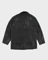 Vintage Mens Black Danier Leather Jacket - L