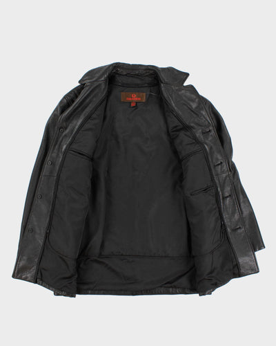 Vintage Mens Black Danier Leather Jacket - L
