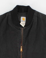 Vintage Men's Black Carhartt Zip-Up Vest - XL