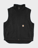 Men's Black Carhartt Zip up Vest - XL