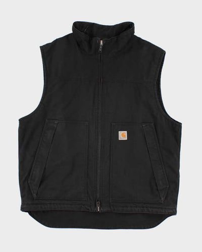 Men's Black Carhartt Zip up Vest - XL