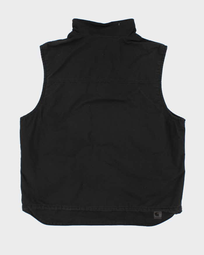 Men's Black Carhartt Zip up Vest - XL