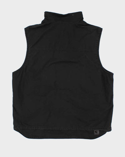 Men's Black Carhartt Zip up Vest - XL