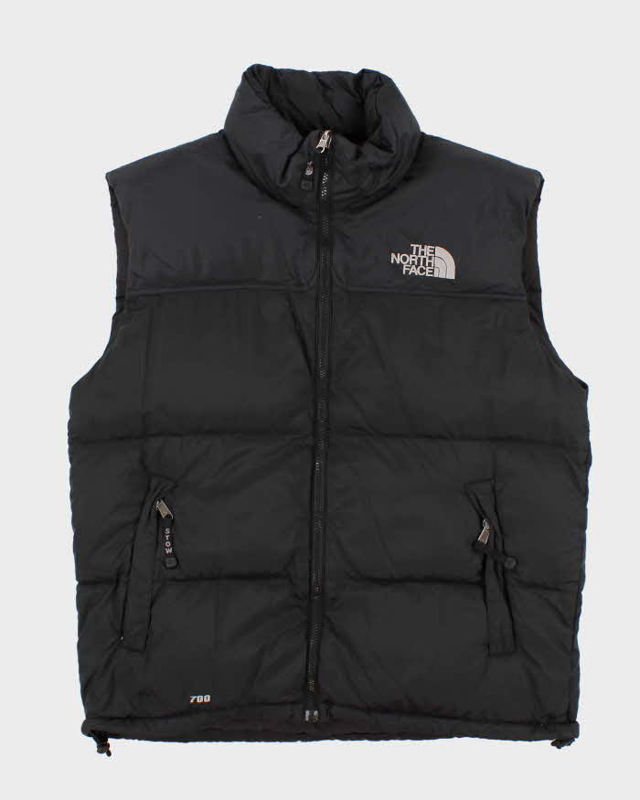 Mens Black The North Face Zip Up Gilet - L