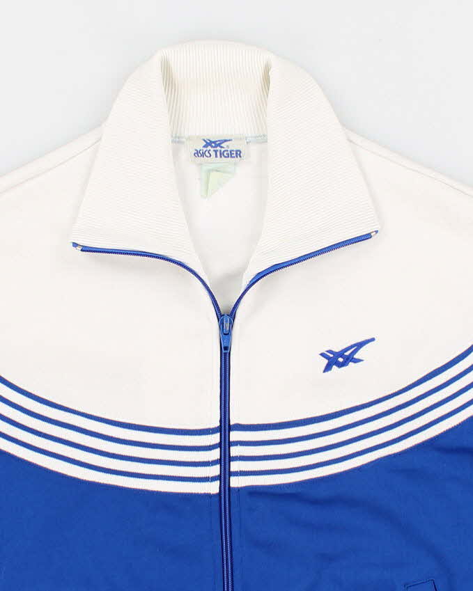 90's Vintage Mens Blue Asics Tack Jacket - S