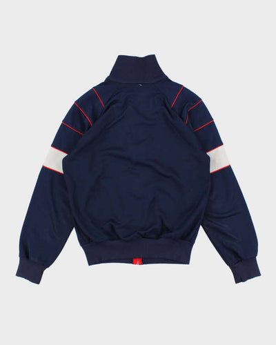 80's Vintage Men's Navy Adidas Track Jacket - S