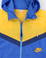 70's/ 80's Vintage Men's Blue Nike Zip Up Windbreaker - M