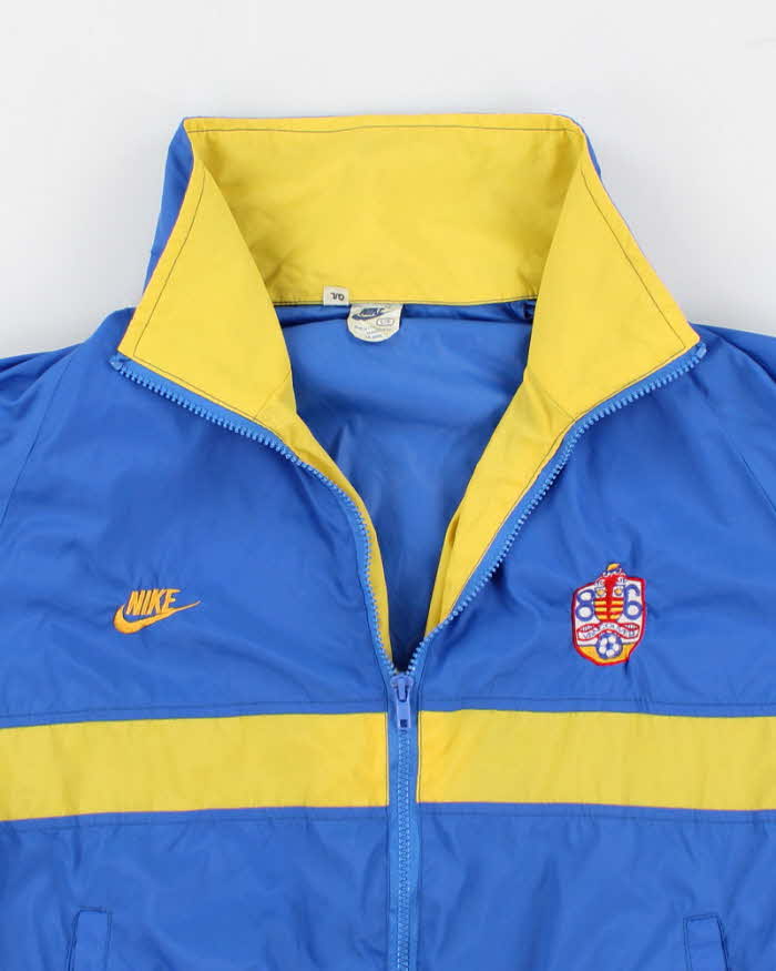 70s/ 80's Vintage Men's Blue Nike Zip-Up Windbreaker - M