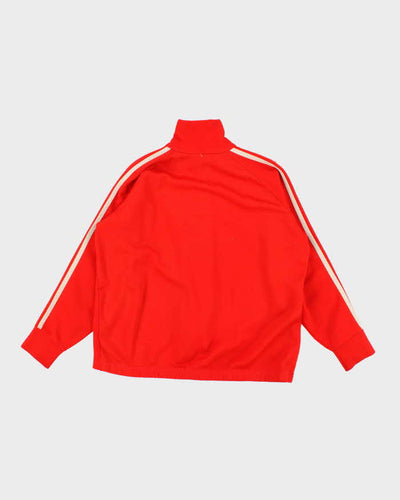 80's Vintage Men's Red Track Jacket - S