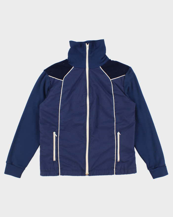 70's Vintage Men's Blue Track Jacket - S