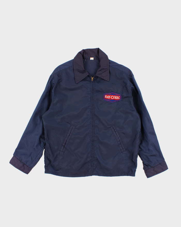 70's Vintage Men's Navy Wind Breaker - L