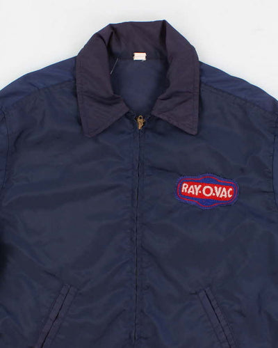 70's Vintage Men's Navy Wind Breaker - L