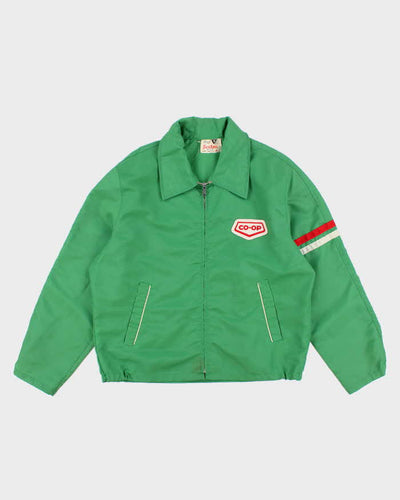 70's Vintage Men's Green COOP Windbreaker - L