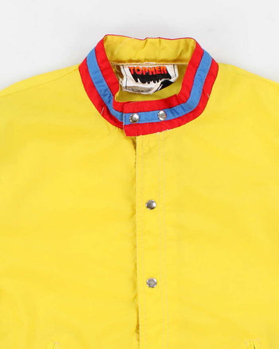 70's Vintage Men's Yellow Retro Topher Windbreaker - L