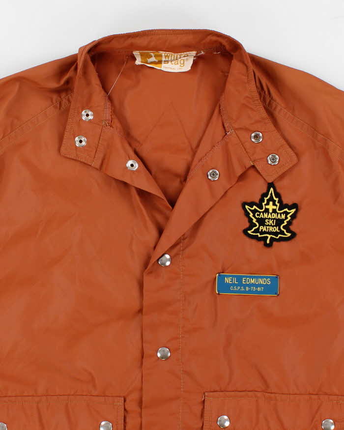70's Vintage Men's Brown Canadian Ski Patrol Jacket - XL