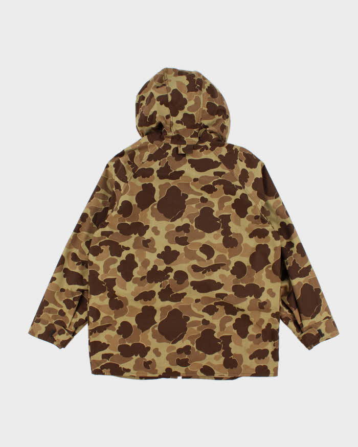 80's Vintage Mens Browning Gore-tex Camo Hooded Hunting Jacket - L