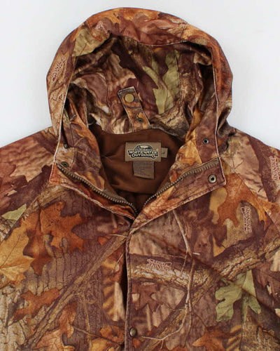 Mens Whitewater Outdoors Camouflage Hooded Hunting Jacket - L