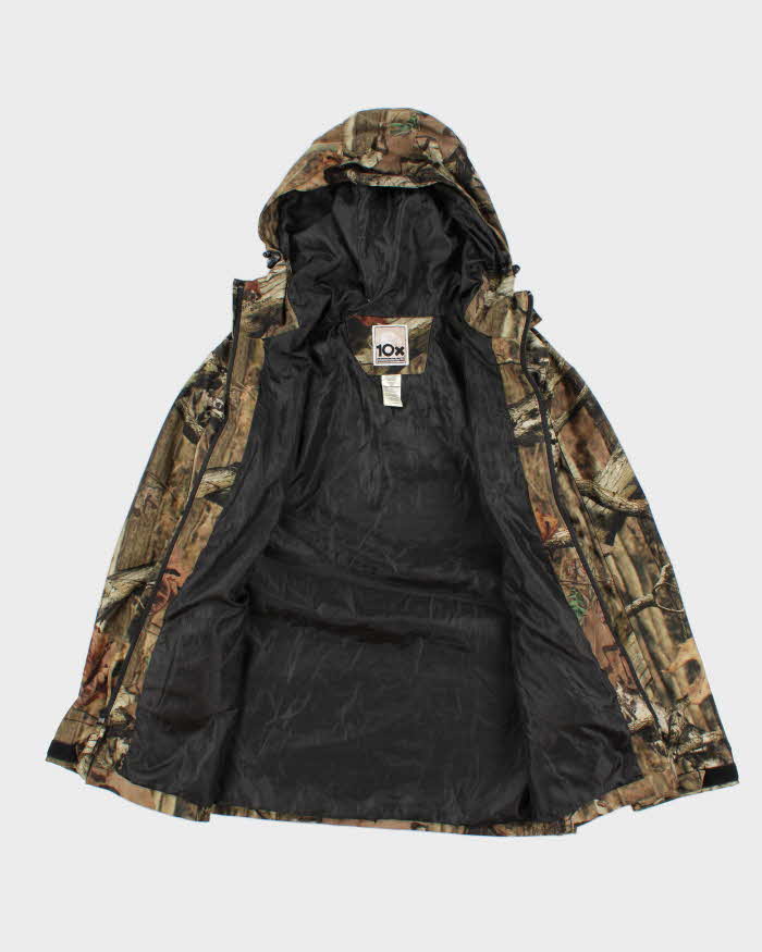 Men's 10X Camouflage Hooded Hunting Jacket - L