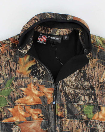 Mens Rivers West Camouflage Fleece Hunting Jacket - L