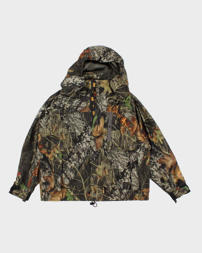 Mens Browning Pro Series Camouflage Hooded Hunting Jacket - M