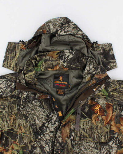 Mens Browning Pro Series Camouflage Hooded Hunting Jacket - M