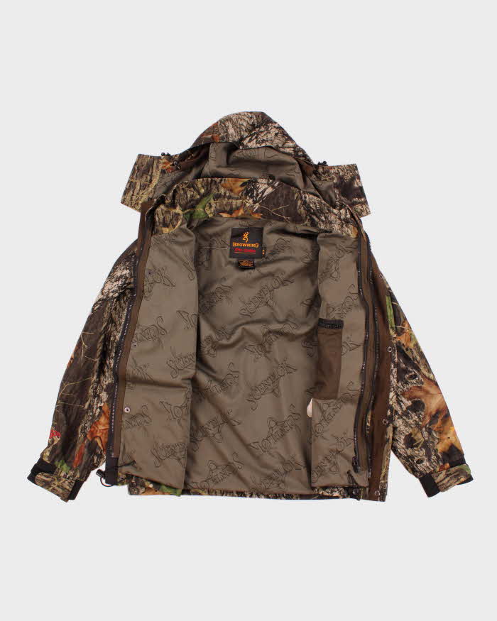 Mens Browning Pro Series Camouflage Hooded Hunting Jacket - M