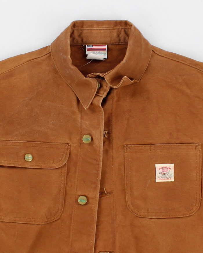 90's Vintage Men's Tan Pointer Chore Jacket - M