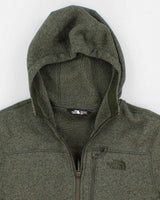 Mens The North Face Moss Green Zip Up Hoodie - M