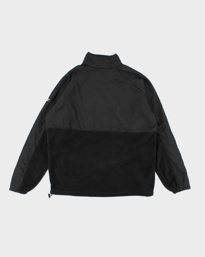 Mens Black Columbia Zip Up Windbreaker Fleece Jacket - XL