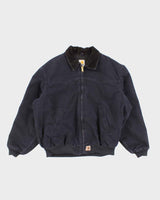 Mens Navy Carhartt Zip Up Padded Jacket - XXL