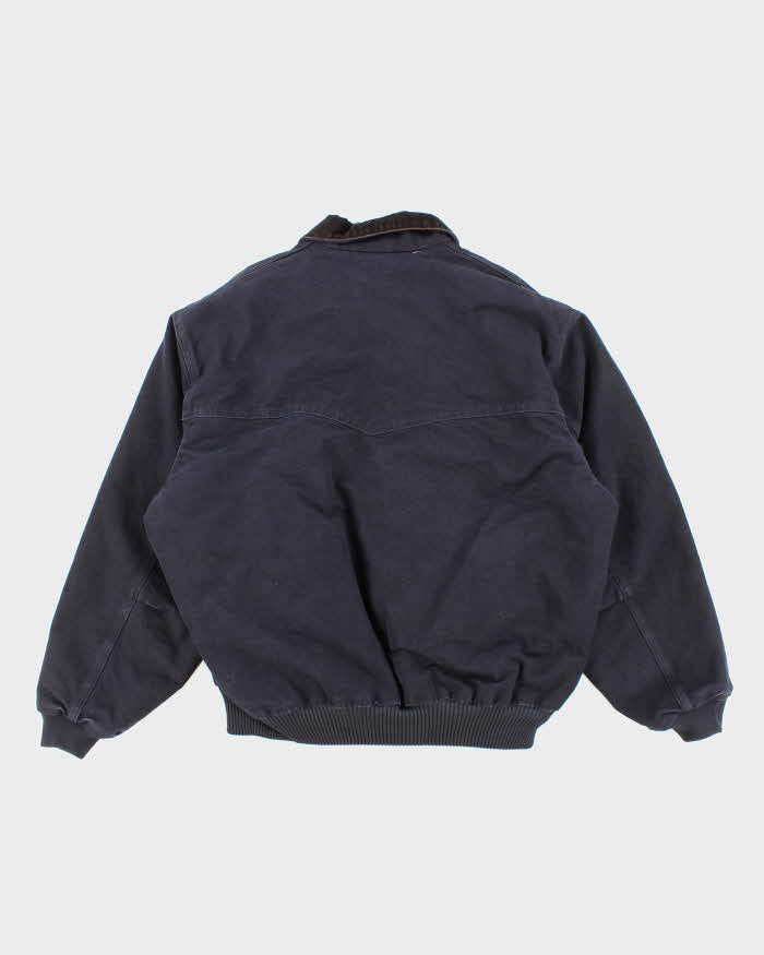 Mens Navy Carhartt Zip Up Padded Jacket - XXL