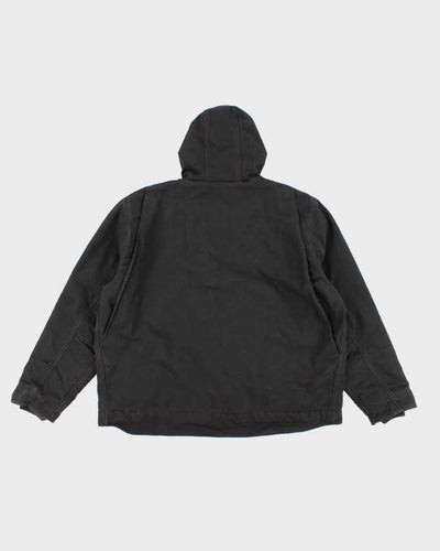 00s Carhartt Hooded Sherpa Lined Workwear Jacket - XXL