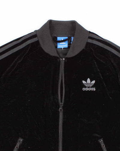 Y2K 00s Adidas Velvet Track Jacket - S