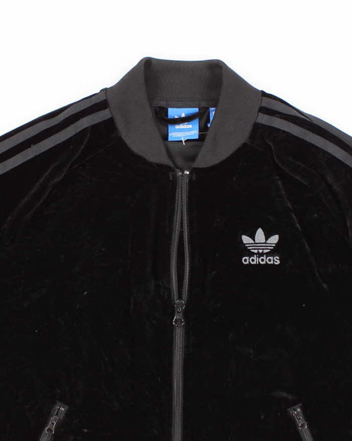 Y2K 00s Adidas Velvet Track Jacket - S