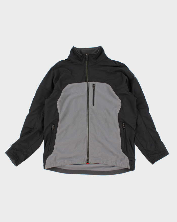 00s Mens Black Nike Fleece Panelled Jacket - L