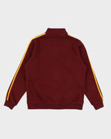 Men's Burgundy Adidas Zip Up Track Jacket - S