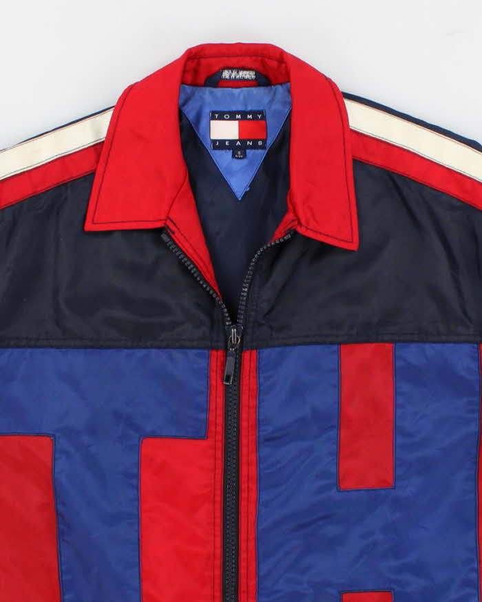 90s Vintage Mens Blue Tommy Hilfiger Coach Jacket - S