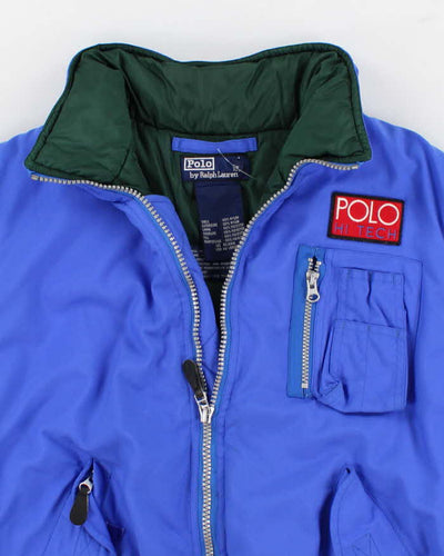 90s Vintage Men's Blue Polo High Tech Gillett - M