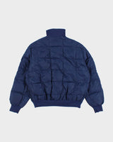 Vintage Men's Blue Eddie Bauer Quarter Zip Jacket -M