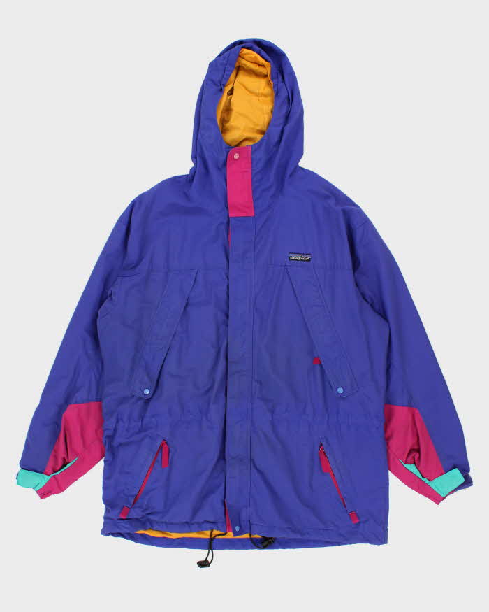 80s Vintage Mens Purple Patagonia Windbreaker Jacket - L