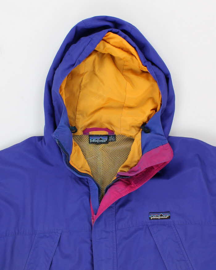 80s Vintage Mens Purple Patagonia Windbreaker Jacket - L