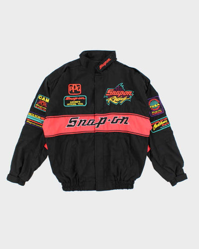 Vintage 90s Snap On Oversized Racing Jacket - M